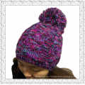 Kundenspezifischer Entwurf Jacquardwebart-Häkelarbeit strickte Beanie-Kappe / Hut (1-3461)